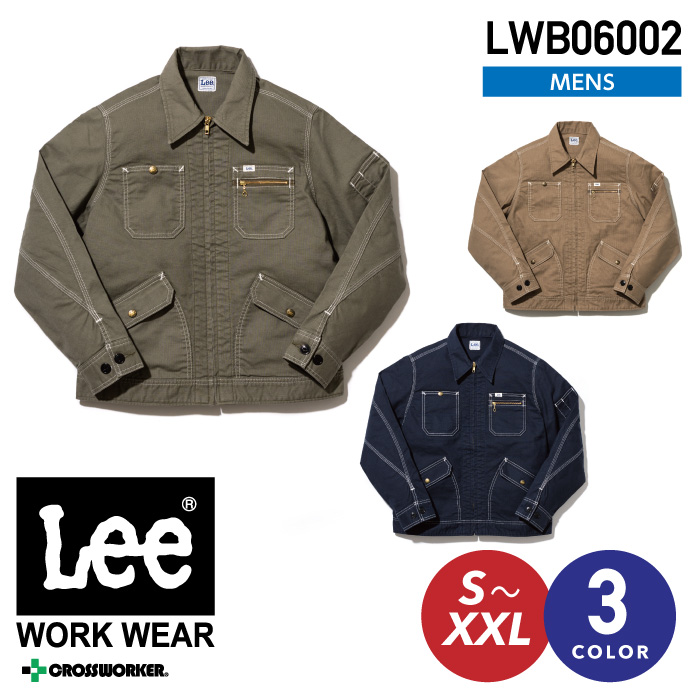 Lee メンズ ジップアップジャケット Lwb ボンマックス 秋冬 年間 作業服 作業着 長袖ブルゾン クロスワーカー Net