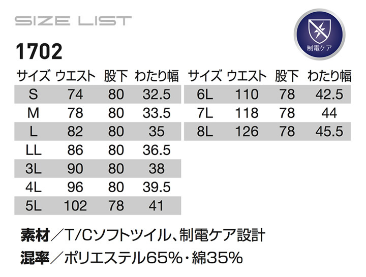 作業服 上下セット バートル 長袖ジャケット 1701 カーゴパンツ 1702 制電 細身 BURTLE【秋冬】ブルゾン ジャンパー ズボン 作業服  作業着 1701シリーズ 長袖ブルゾン クロスワーカー.net